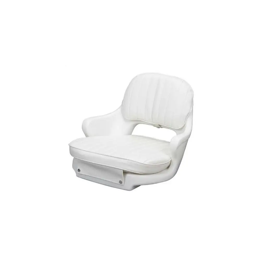 2000 Helm Seat w/ Cushion & Mount - White Vinyl - MOEST2000-HD